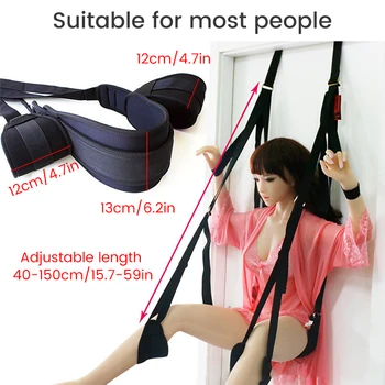 Hanging Door Sex Swing Suspended Swing Sexual Furniture Bondage Gear Sex Toys For Couples Adult Products Sex Games Erotic Tools 2
