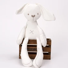 Lapin en peluche de 42CM pour bébé, poupée kawaii pour nouveau nés, jouet Animal de couchage, pour apaiser les enfants, cadeau de noël