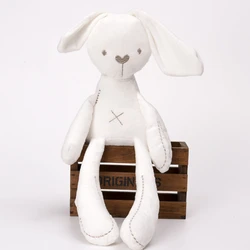 42CM Cute Rabbit Stuffed Toy kawaii Bunny Baby Plush Doll For Newborns Children Appease Sleeping Animal Toy Kids Christmas Gift
