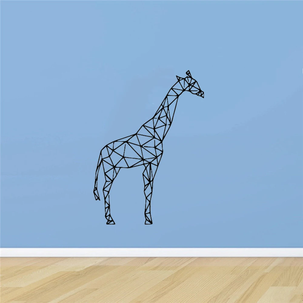 

Giraffe Style Large Geometry Animals Wall Sticker For House Decoration Living Room Bedroom Decor Art Decals Mural Wall Stickers