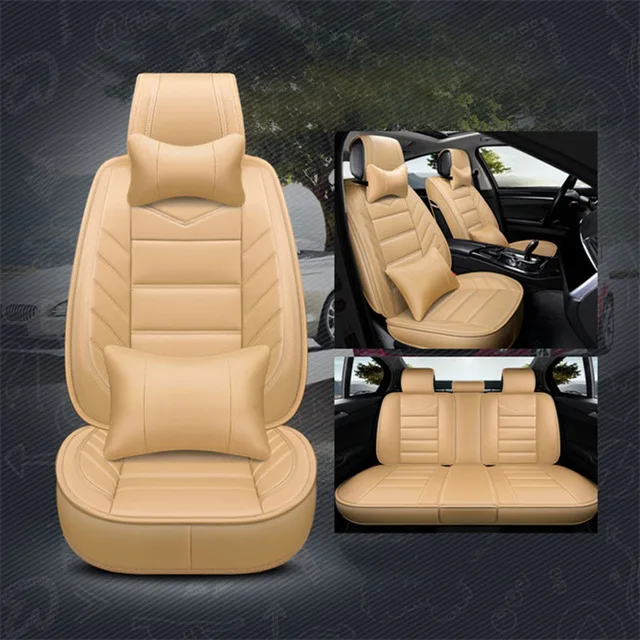 Чехол из искусственной кожи для Geely ck emgrand ec7 emgrand_ec7 sc7 mk cross x7, roewe 360 550 rx5 - Название цвета: Deluxe Beige