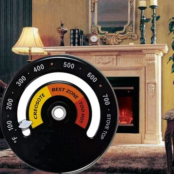 

1 Pcs Stove Flue Thermometer Temperature Gauge For Wood Burner Log Burner BBQ Home Improvement Accessory