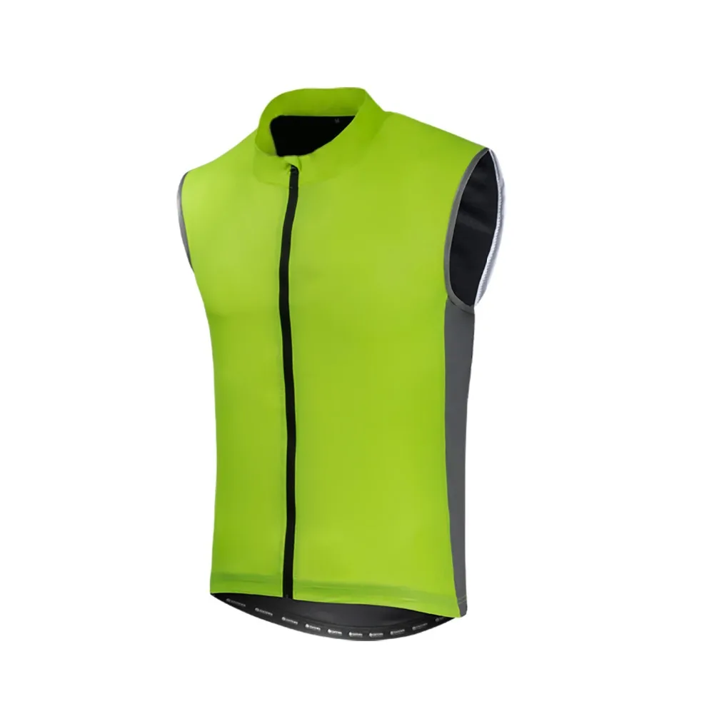 Men Women Cycling Vest Windproof Waterproof Running Vest MTB Bike Bicycle Reflective Clothing Sleeveless Cycling Jacket