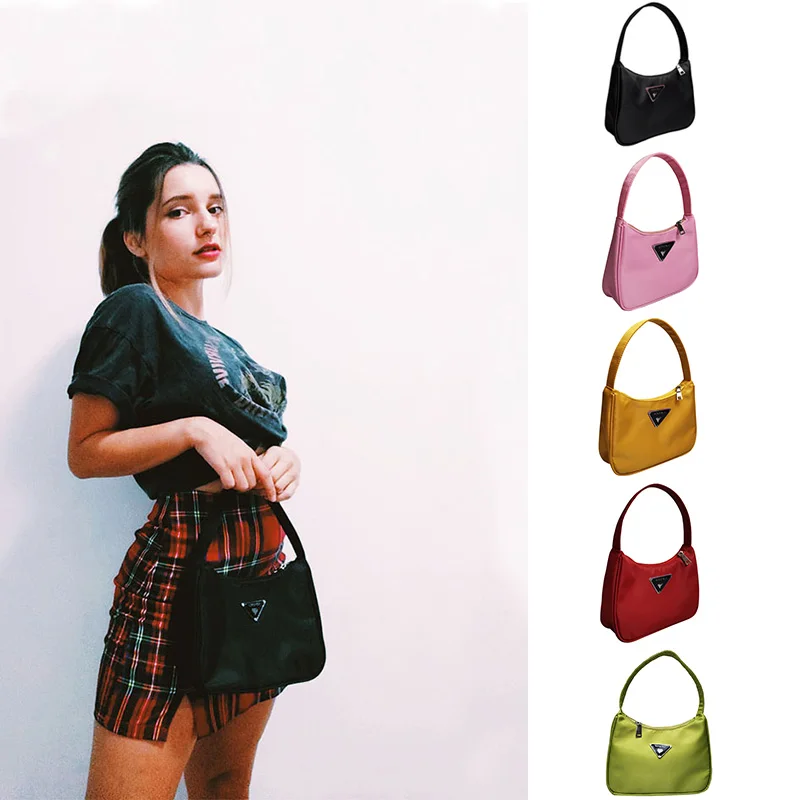  Retro Shoulder Bag For Women Trendy Vintage Nylon Handbag Female Small Subaxillary Bags Casual Retr - 4000099423468