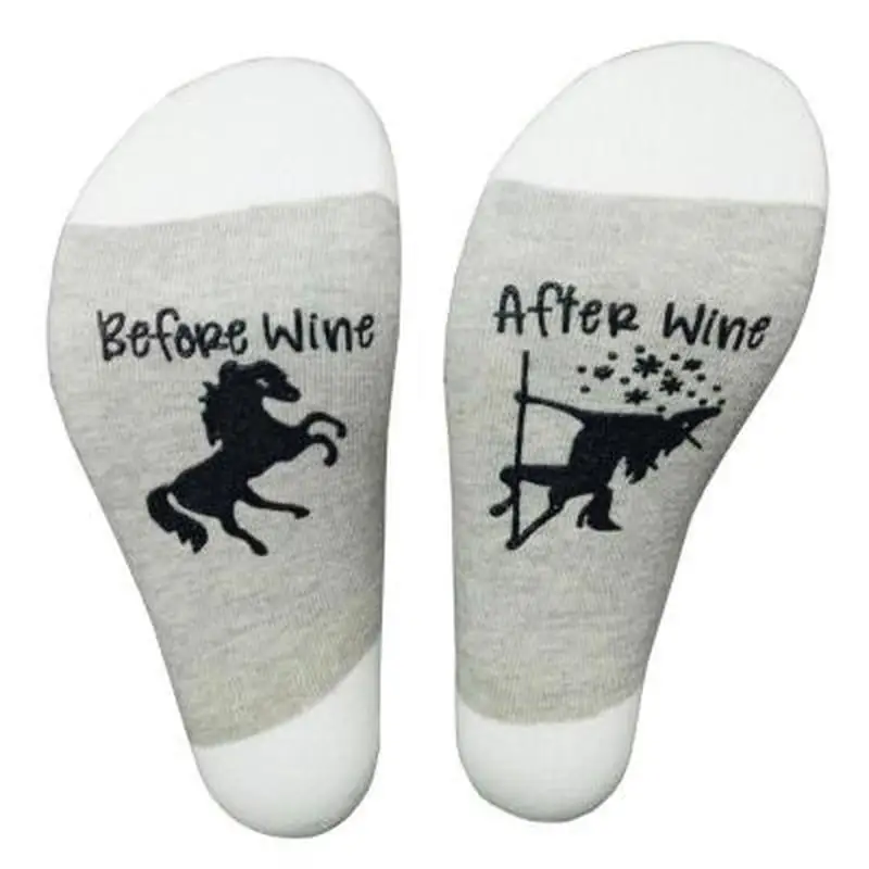 Стильный 1 пары мужских носков согреться Хлопок Носок Роман стиль удобные носки-тапочки смешная тема вина