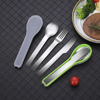 

Reusable Cutlery Traveling Utensils Set Stainless Steel Portable Travel Cutlery Set with Case