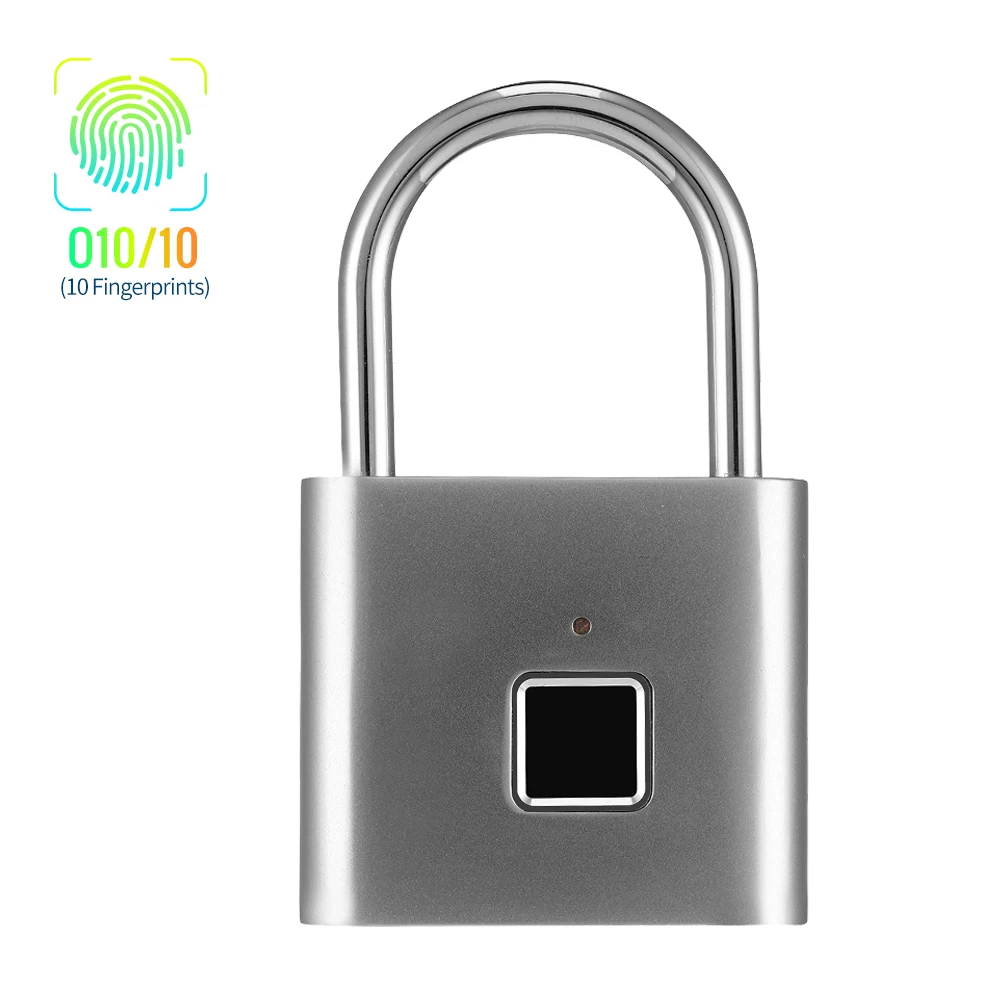 

Hot New Mini Fingerprint Padlock Smart Padlock Cabinet Fingerprint Lock Dormitory Anti-theft Lock