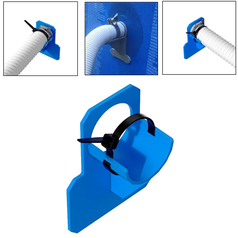 Swimming Pool Pipe Holder Support Mount Supports Pipes 30-38mm For Intex Keep Incoming Water Horizontal With Cable Tie | Спорт и