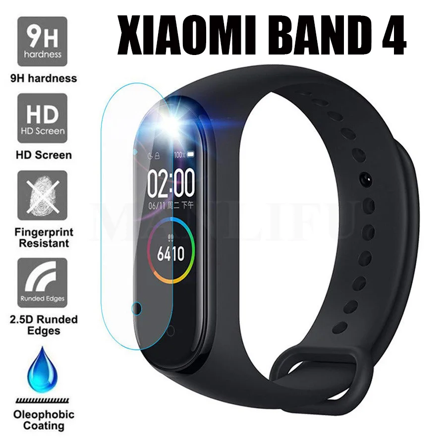 Оригинальная 2019 Новая защитная пленка 9D для Xiaomi Mi Band 5 4 Smart Miband защита экрана