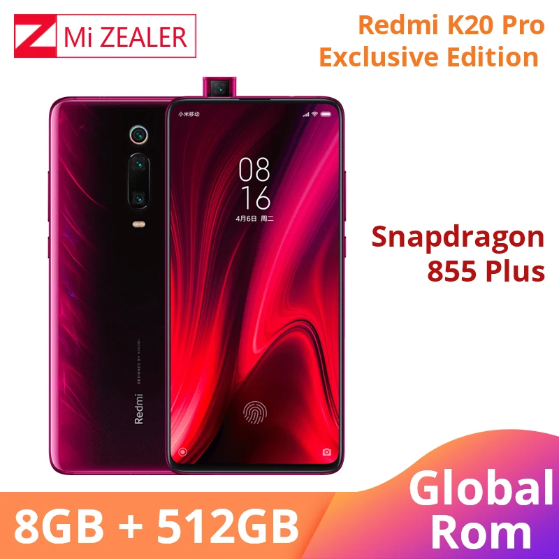 Смартфон Xiaomi Redmi K20 Pro эксклюзивная версия 8 ГБ ОЗУ 512 ГБ Snapdragon 855 Plus 4000 мАч 6,39'' - Цвет: rom red