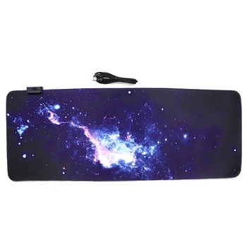 

RGB Compupter Mouse Pad Large Mouse Pad Mouse Pad Gamer with Soft Cloth Surface Non-Slip Waterproof with A USB Cable
