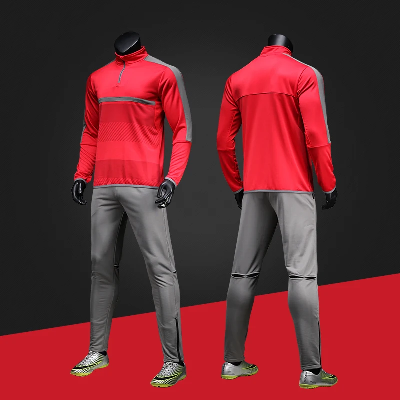 

Kids Soccer Jerseys Sets Survetement Football Kit Futbol Running Jackets Adult Men Sports Training Tracksuit Uniforms Suit
