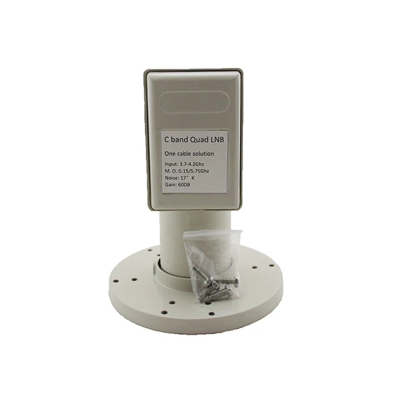 

Four output Input 3.7 to 4.2GHZ C Band Lnb QUAD Lnb C Band HD super strong gain Anti 5G interference