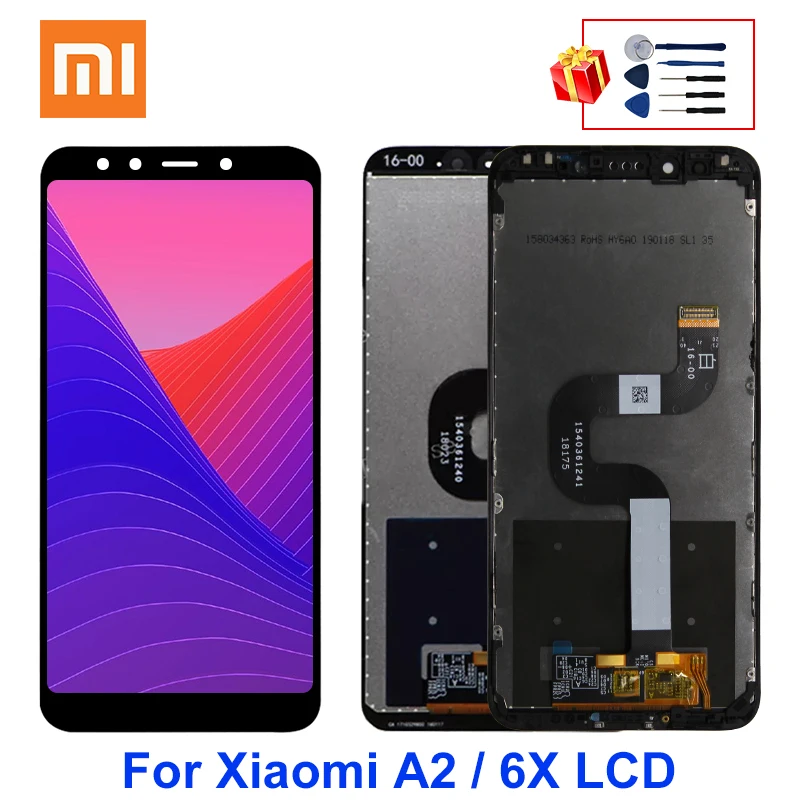 ЖК дисплей 5 99 дюйма для XiaoMi Mi A2 MIA2 дигитайзер экрана сменные детали MI 6X LCD|Экраны