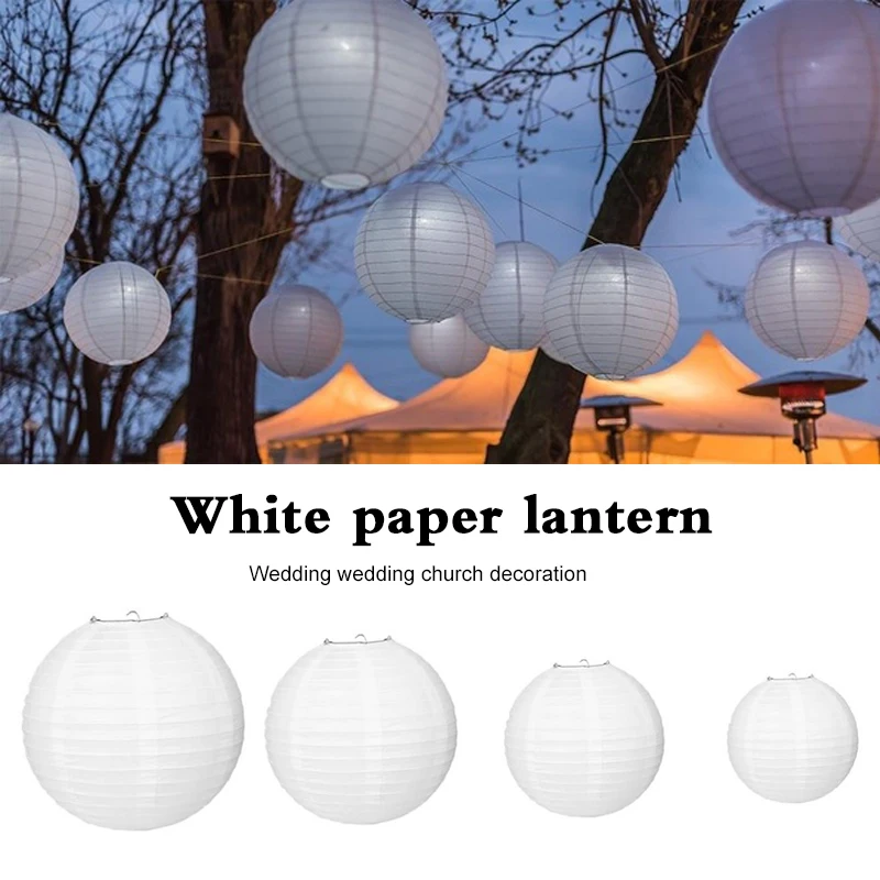 1Pcs Paper Paper Lanterns White Lanterns Beautiful Festivous Celebration Church Hanging Party Honeycomb Balls Wedding Gift