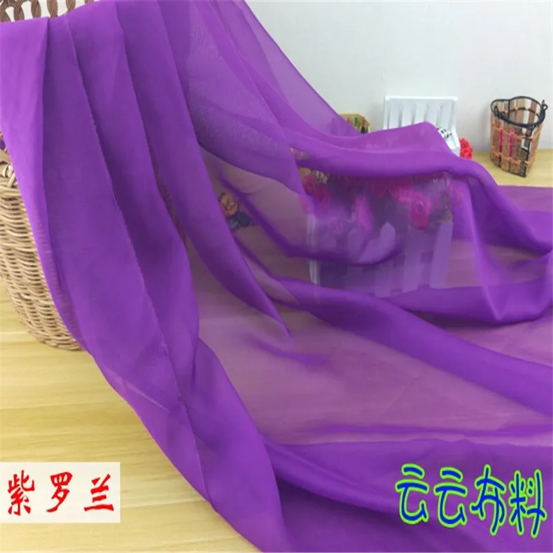 Chiffon Fabric By The Meter for Skirt Dress Clothes The Inner Lining Sewing Chiffon Fabric Green Fabric For Summer Dress