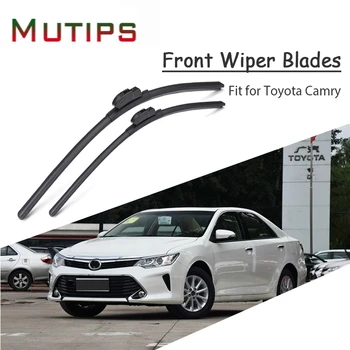 

1Set Rubber Car Front Wiper Blade Kit For Toyota Camry 2017 2016 2015 2014 2013-2001 Windscreen Original Accessories