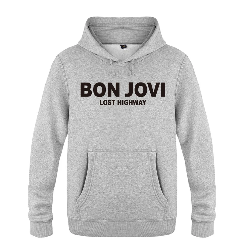 HUIY HET Lost High Way Bon Jovi рок толстовки для любителей музыки мужские с капюшоном флисовый пуловер толстовки - Цвет: HUIY HET