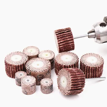 

10Pcs/Set 80 120 180 240-Grit Disc Grinding Sanding Flap Wheels Brush Sand Replacement Grinde For Abrasive Grinder Rotary Tools