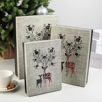 

Set of boxes 3 in 1 "Fawn", 32 x 23 x 7 - 24 x 17 x 5 cm