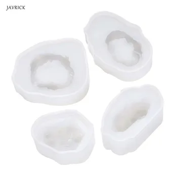 

DIY Natural Stone Resin Mold Crystal Quartz Rock Cluster Geode Druzy Gem Pendant Silicone Mold Resin Jewelry Making Tool