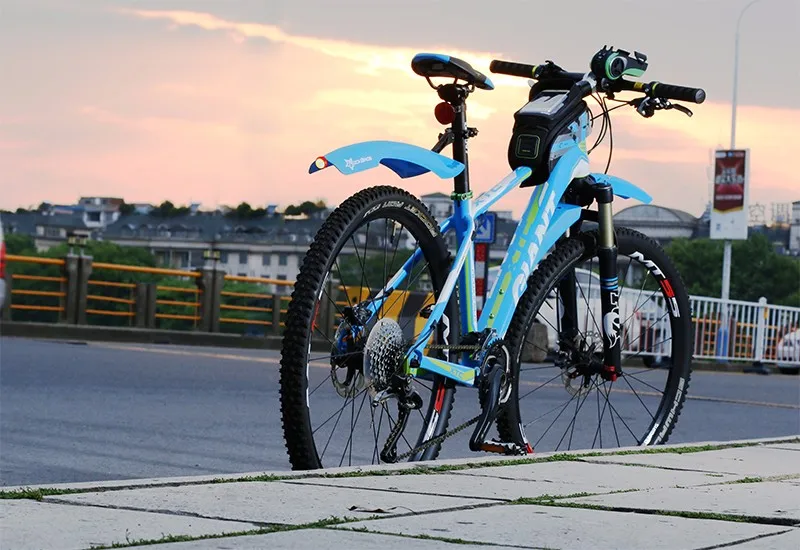 ROCKBROS MTB велосипедный Щиток с светодиодный задний фонарь для велосипеда крылья брызговик Велоспорт Горный велосипед Прочный Крыло Аксессуары для велосипеда