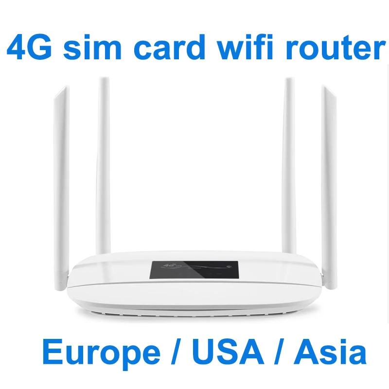 4G Wi Fi роутер lte cpe SIM карта 300 м CAT4 32 пользователи RJ45 WAN LAN комнатный CPE беспроводной 1