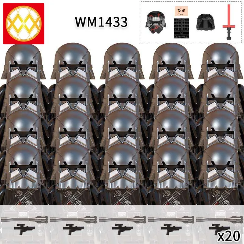 Набор Звездный Штурмовик Клон солдат Рыцари Рена Звездные войны строительные