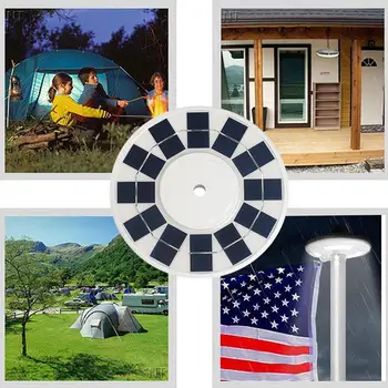 

Camping Super Bright Waterproof Solar Powered Solar Flagpole Light Flag Pole Light Garden Lamp Security for Stainless Steel