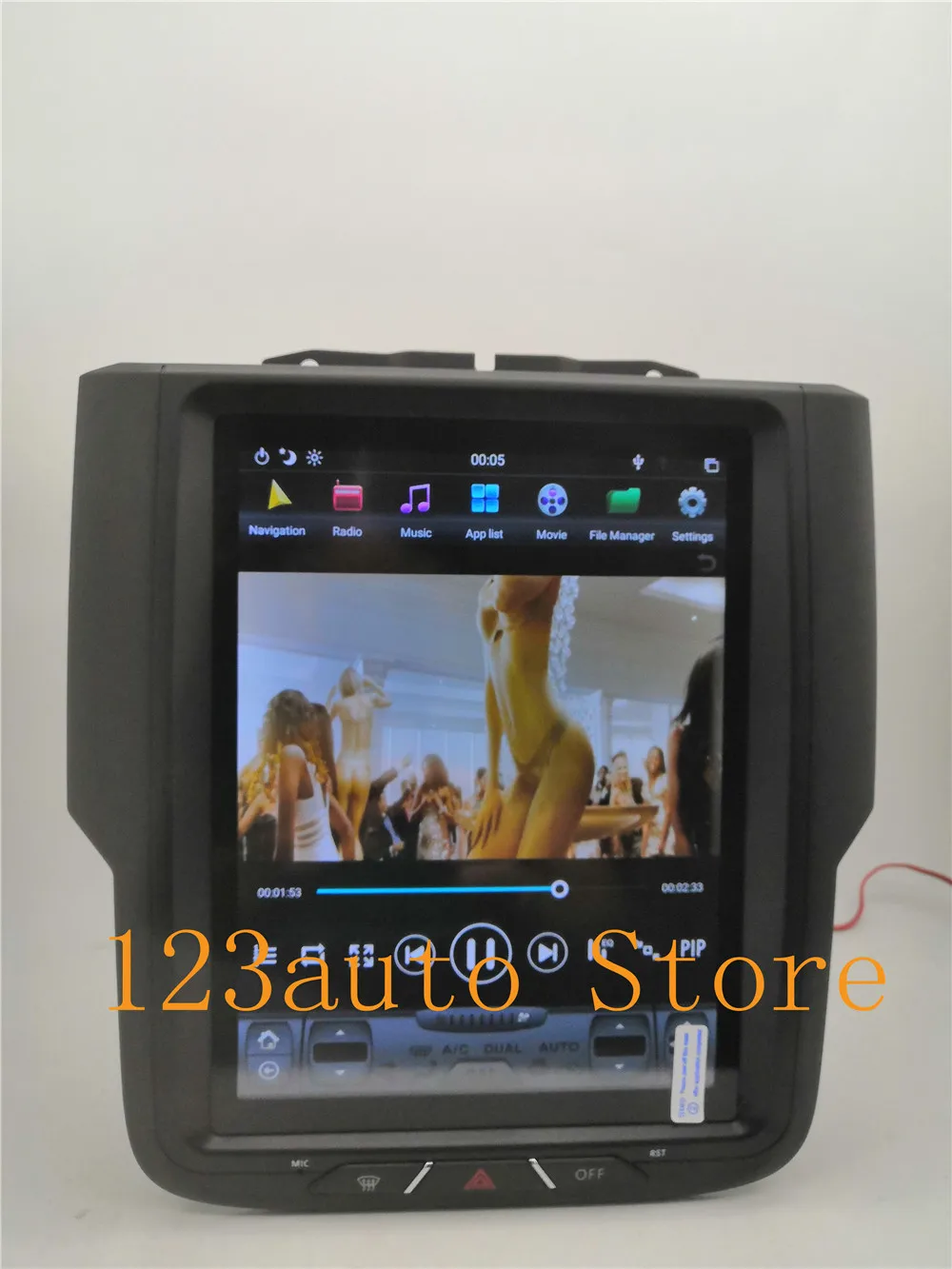 

10.4'' Tesla Style Android 8.1 Car DVD GPS Navigation Player radio for Dodge RAM 1500 2500 2014-2018 IPS PX6 stereo carplay 4G