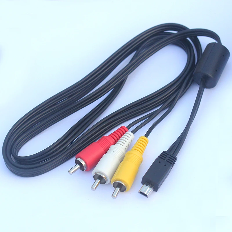 MINI USB 6 PIN to  AV RCA Digital Camera Camcorder Cable for Canon