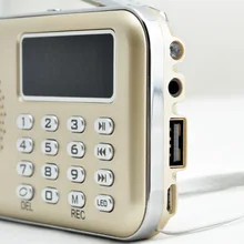 Портативное мини-радио Fm/Am стерео приемник спикер рекордер MP3-плеер Поддержка Tf Sd карты Usb Aux фонарик