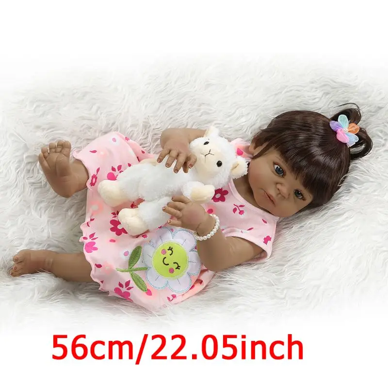 

20in Realistic Reborn Doll Soft Full Silicone Vinyl Newborn Babies Monkey Lifelike Handmade Toy Children Birthday Gifts Y4QA