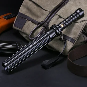 

L2 Baseball bat Torch telescopic baton for self defense flashlight Outfit 18650battery rechargeable car LED lamp waterproof zoom