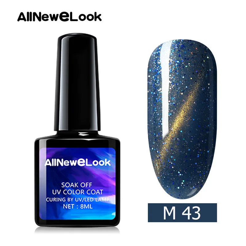 Allnewelook Cateye 3D УФ Гель-лак 8 мл неоновый Гель-лак для ногтей 48 цветов лак эффект замачивания УФ Гель-лак для ногтей - Цвет: 43