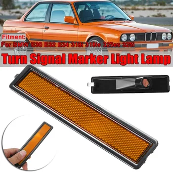 

1pc Turn Signal Side Marker Light L Or R Easy Replacement Rear Bumper Amber Lamp Car Accessories For BMW E30 E32 E34 3 Series