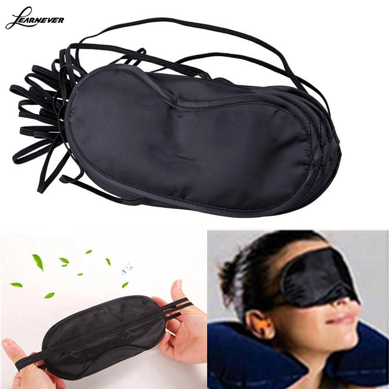 

1X Random Color Sleeping Eye Travel Mask Sleeping Cover Nap Shade Blindfold Sleep Eyes Gift