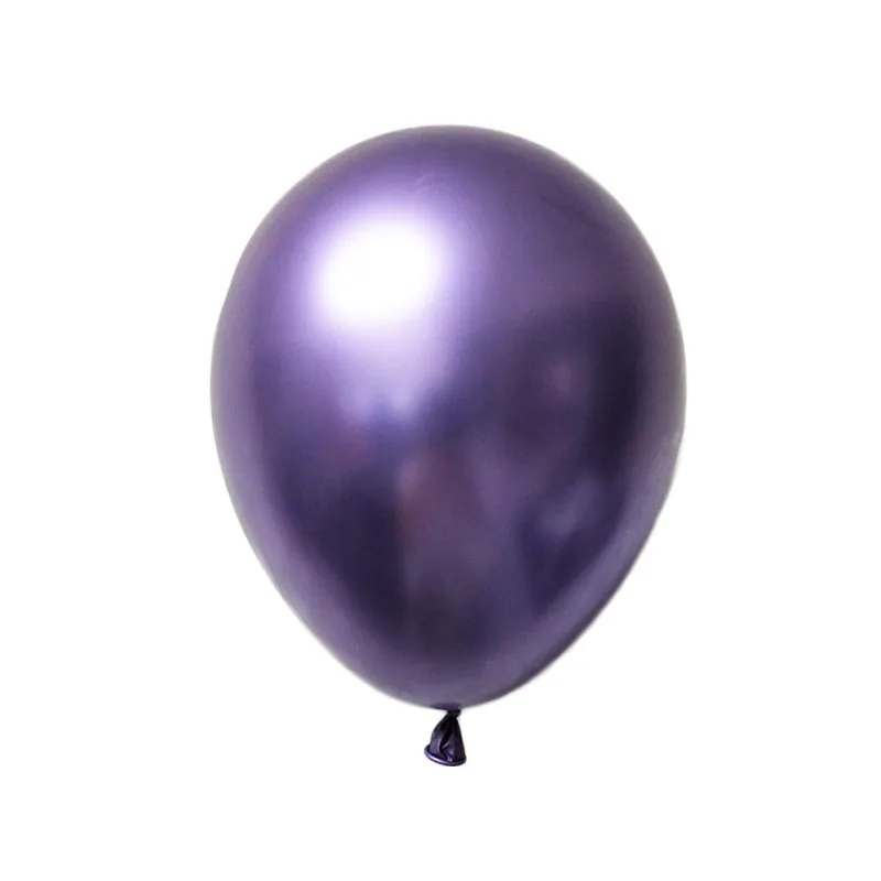 40/20/10 шт 10 дюймов металлик баллоны шары хром цвета для латекса вечеринки рождения украшения детей металлические шарики декор - Цвет: purple