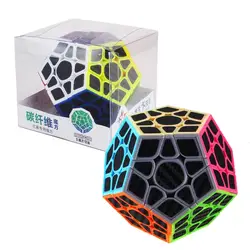 Yuxin Megaminxcube наклейки из углеродного волокна Cubo Magico профессиональные Развивающие игрушки для детей