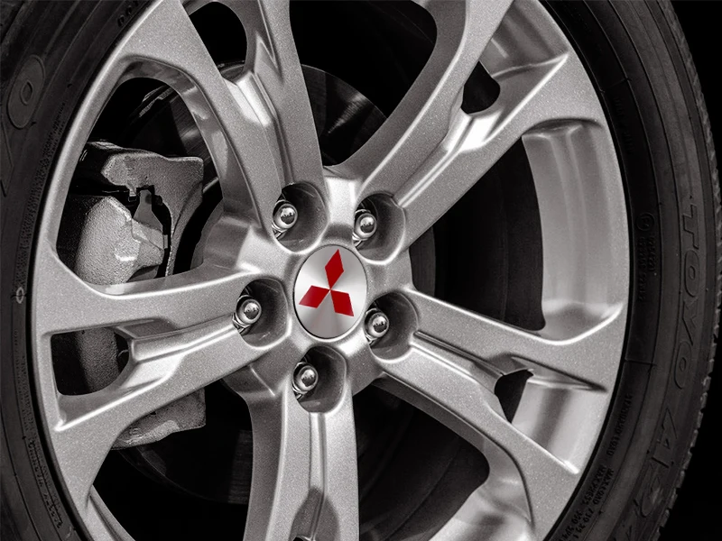Для Mitsubishi Lancer Asx Outlander Pajero l200 Galant 3D алюминиевый сплав Центральная втулка колеса автомобиля колпачки наклейка для автомобиля Стайлинг 4 шт