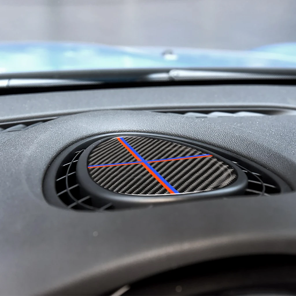 

Подлинное углеродное волокно для BMW MINI Cooper JCW One F56 F55 F54 Обложка приборной панели автомобиля отделка стикер