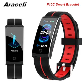 

F10C Smart Bracelet Waterproof IP68 Heart Rate Blood Pressure SmartBracelet Call Message Reminder Pedometer F10C Smart Bracelet