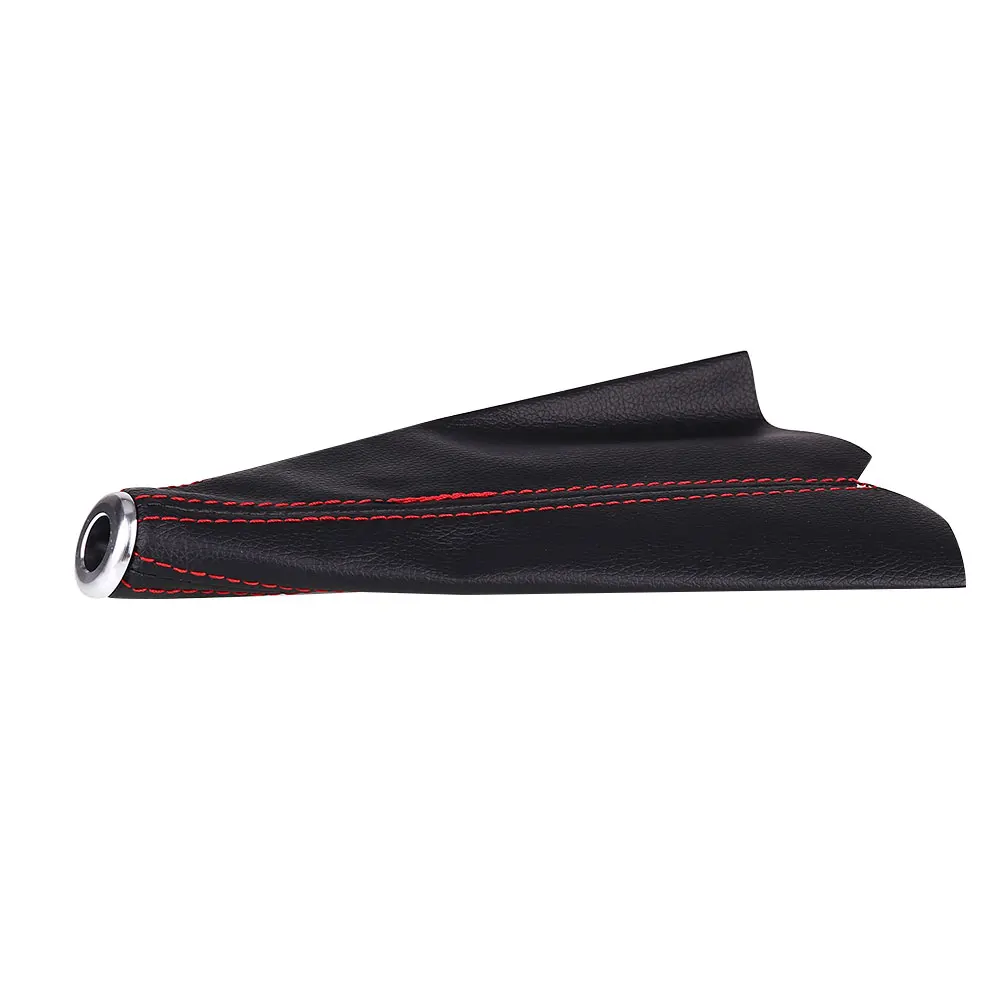 Universal Red Stitch Black Car Shift Knob Cover Manual/Auto Boot Dustproof