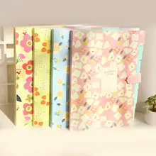 Цветочный принт аккордеон папка для документов расширение органайзер для писем(синий) 5 карманов для школы офиса