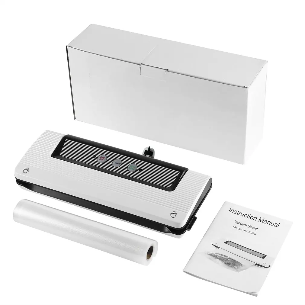 

Multi-function Vacuum Sealer - Preserve & Store Food or Vacuum Moist & Dry Compatible with Roll of Vacuum Bags