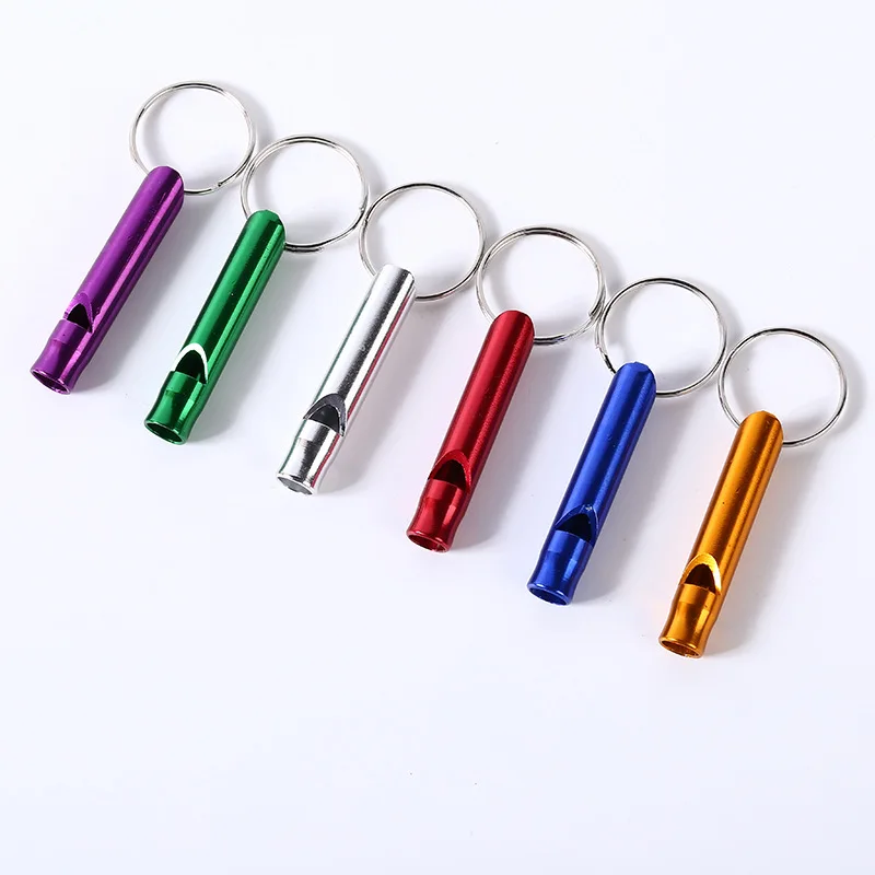survival sports anodized aluminum. Mini whistle keyring for falconry