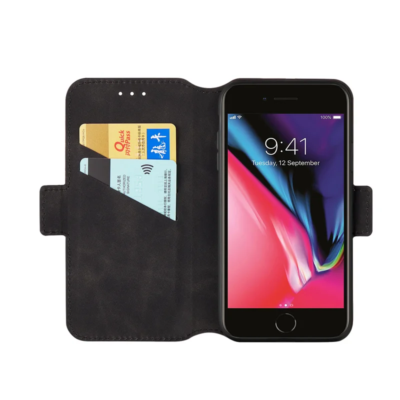 Винтажный кожаный флип-чехол для телефона IPhone 11 Pro X XR MAX 7 8 6 6S Plus, кошелек для телефона B, роскошный кожаный Ультра Тонкий ретро