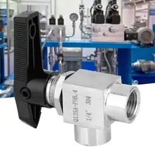 Нержавеющая сталь BSPP внутренняя резьба правый угловой шаровой кран костюм для нагрева воды газ масло