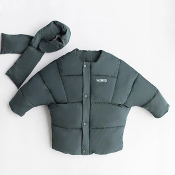 

Girls Winter Jacket Bread Cotton Parker Slim Jacket and Apricot Children Jacket Winter Boy Jacket