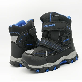 

natural Wool Snow Boots waterproof Leather Ski children Winter warm BOOT Shoes, Super quality Kid Boy shoes